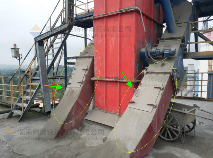 尊龙体育特瓷牌耐磨陶瓷内衬下料溜槽