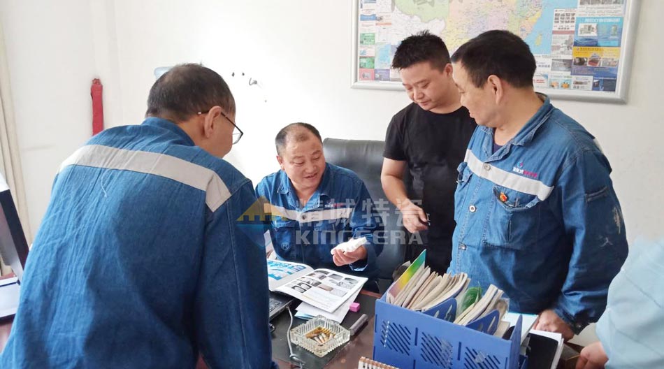 尊龙体育特瓷赴四川某水泥厂现场勘探以及手艺交流