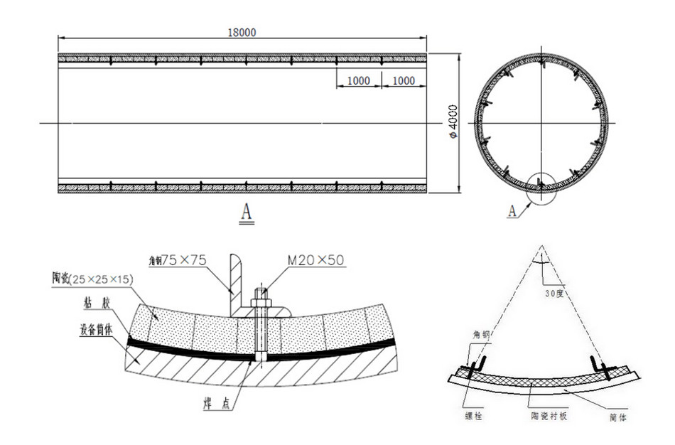 尊龙体育特瓷混淆机陶瓷衬板装置方案