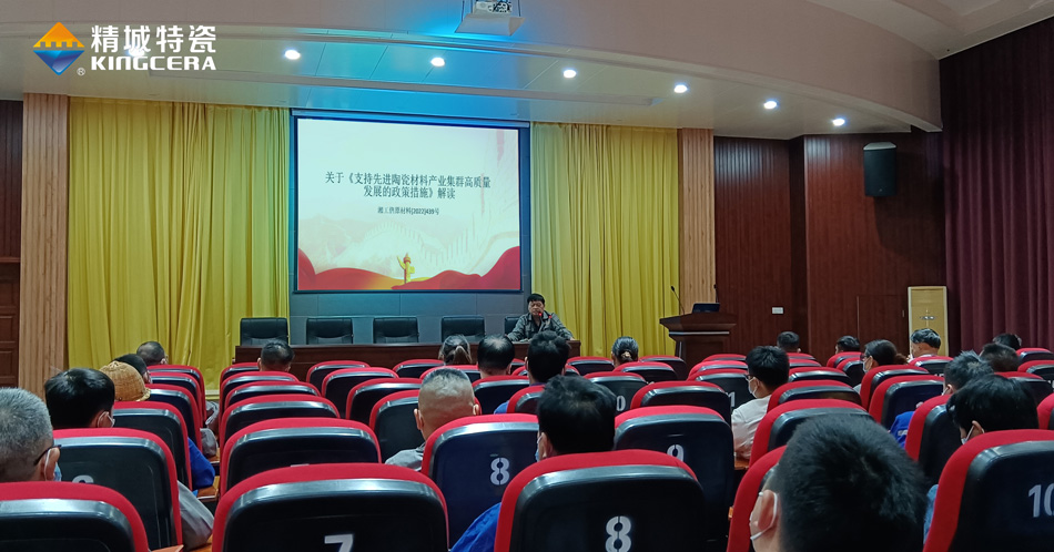 尊龙体育组织学习《支持先进陶瓷质料工业集群高质量生长的政策步伐》