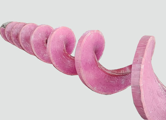 无轴螺旋运送机衬陶瓷叶轮