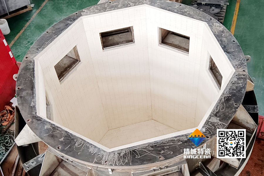 细胞磨筒体内衬陶瓷防磨方案