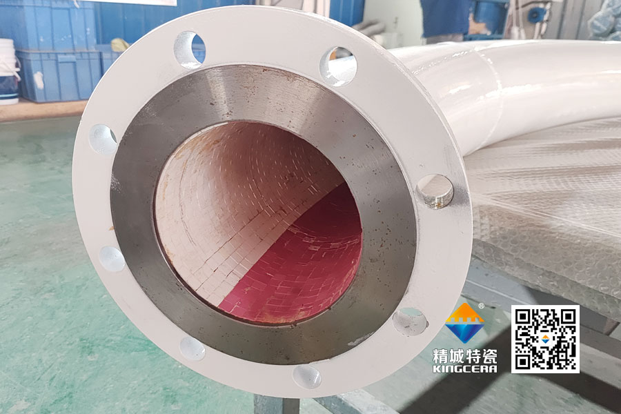 尊龙体育ZTA陶瓷贴片耐磨管道