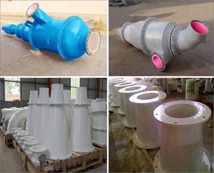 湖南尊龙体育生产的耐磨陶瓷内衬旋流器