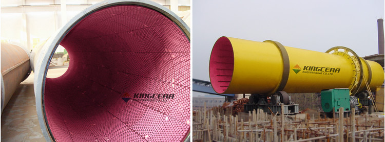 湖南某烧结厂圆筒混淆机使用尊龙体育耐磨陶瓷衬板