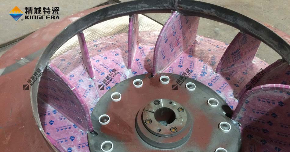 湖南尊龙体育耐磨陶瓷风机叶轮-陶瓷风机叶片-陶瓷风机